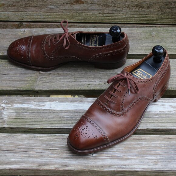 Church's Brown Leather Brogues, Size 9 F (wide) US, Made in England, EUC - Picture 14 of 14